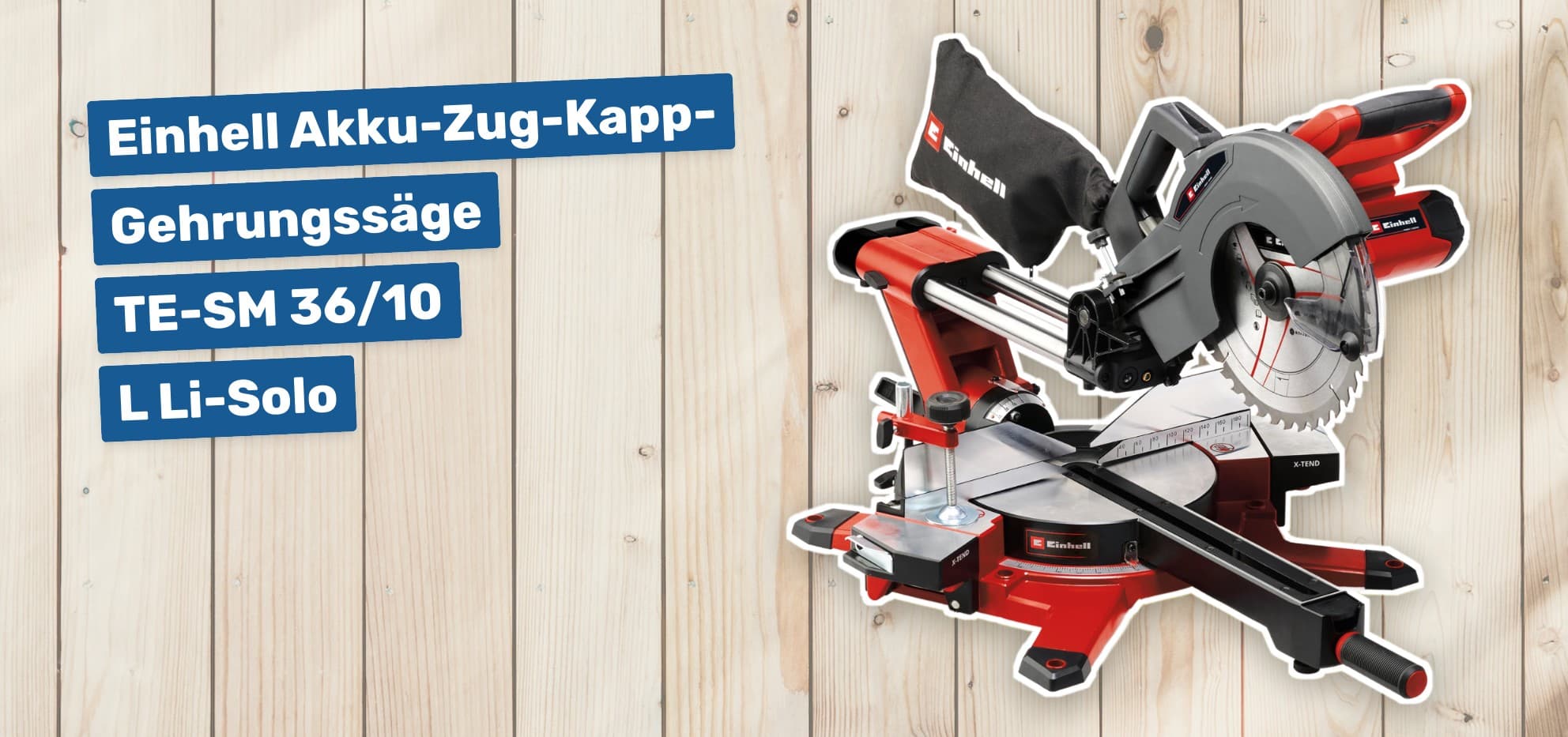 Einhell Akku-Zug-Kapp-Gehrungssäge TE-SM 36/10 L Li-Solo