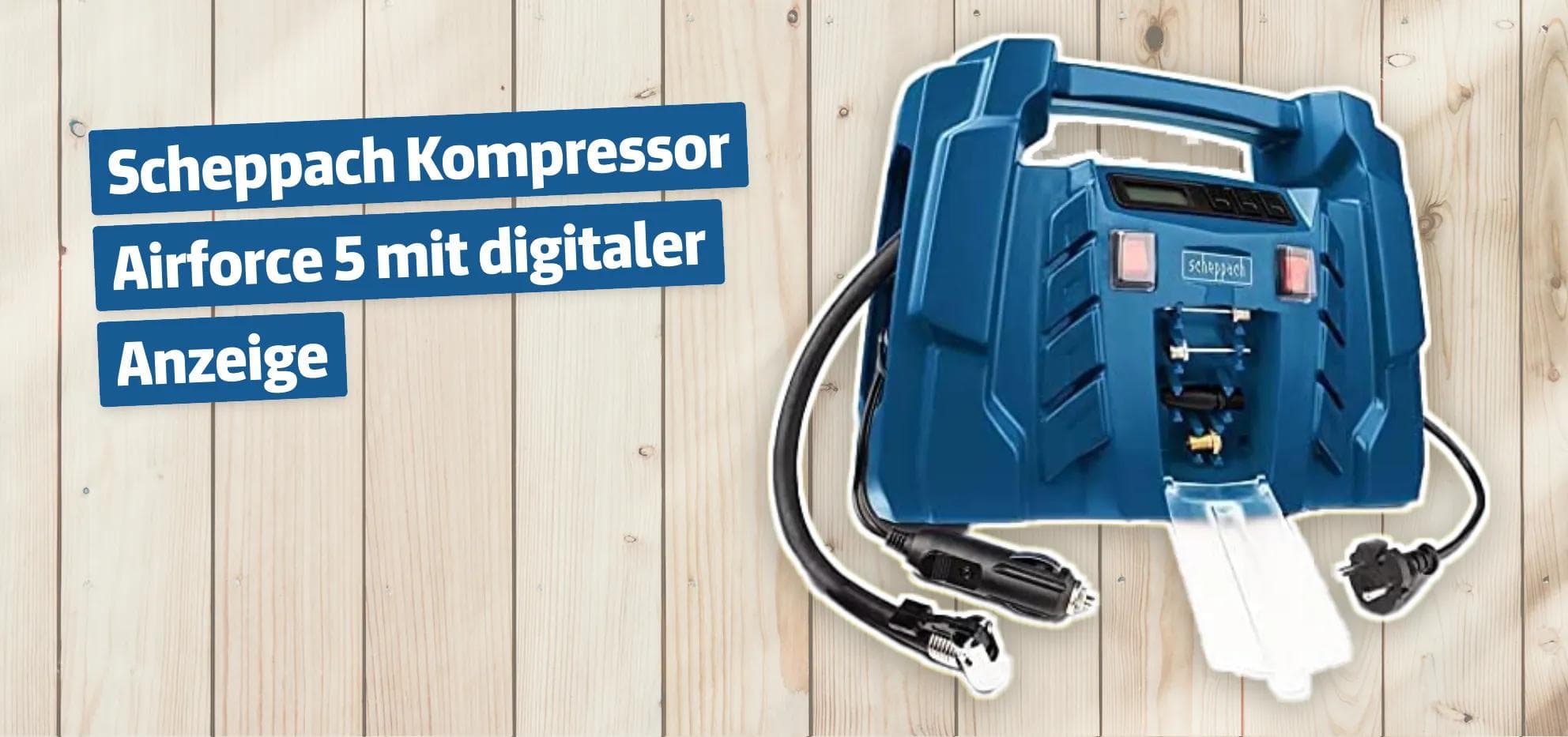 Scheppach Kompressor Airforce 5 mit digitaler Anzeige