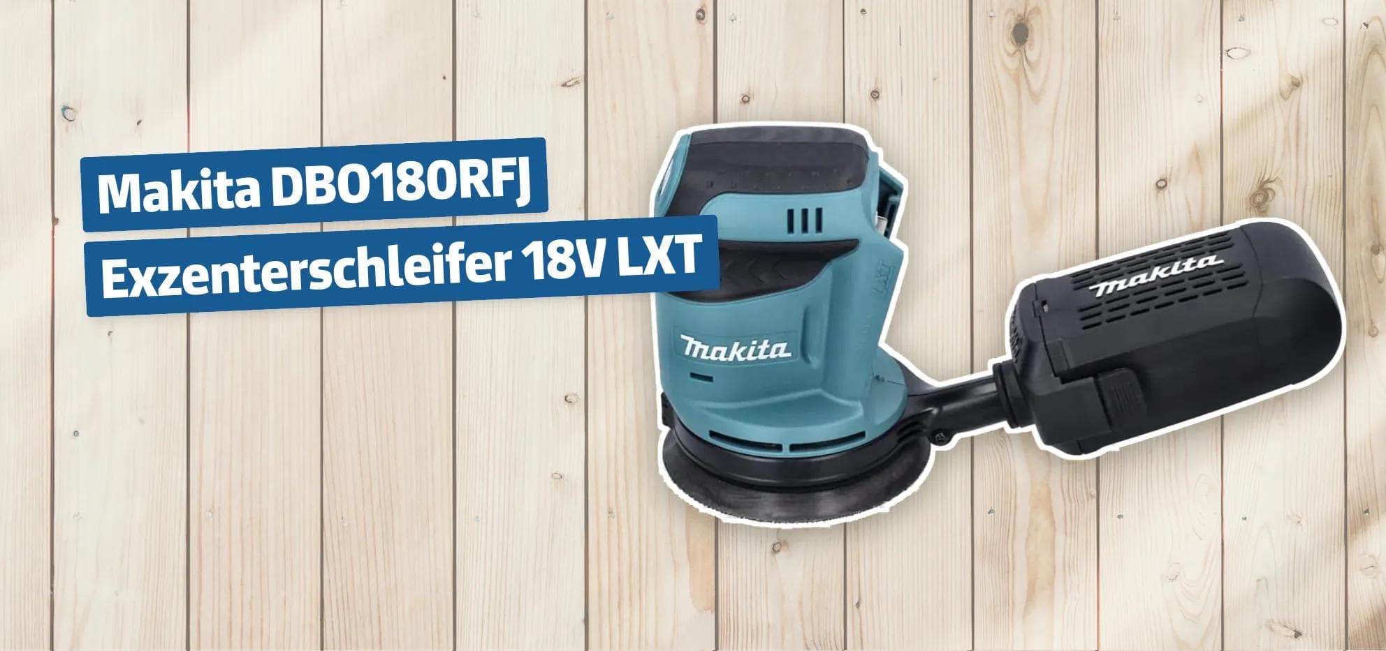 Makita DBO180RFJ Exzenterschleifer 18V LXT