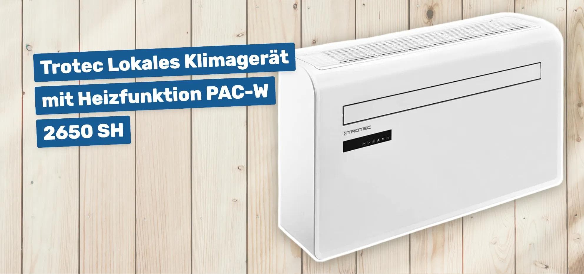 Trotec Lokales Klimagerät mit Heizfunktion PAC-W 2650 SH