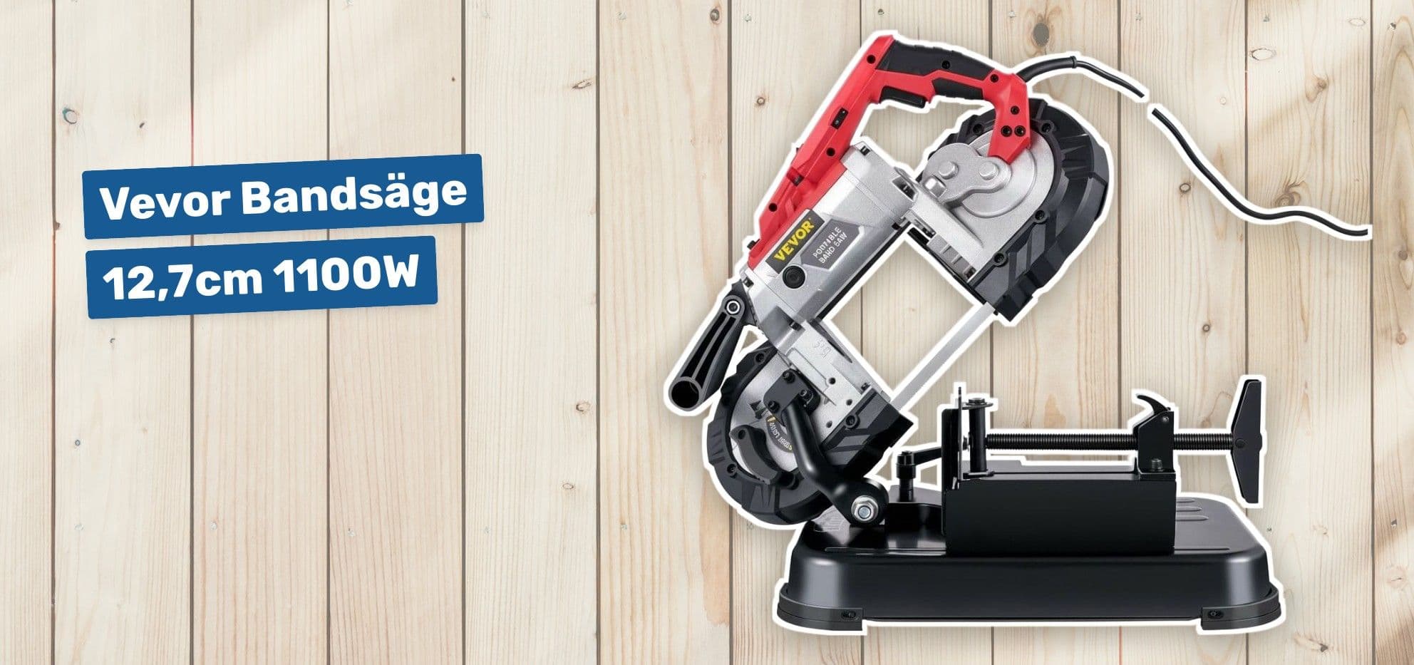 Vevor Bandsäge 12,7cm 1100W