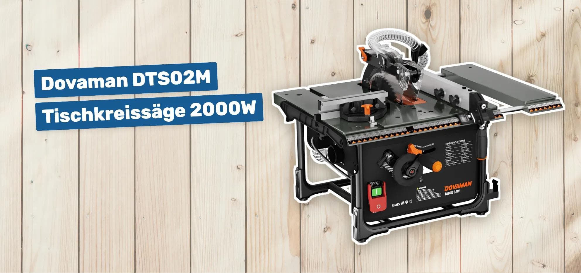 Dovaman DTS02M Tischkreissäge 2000W