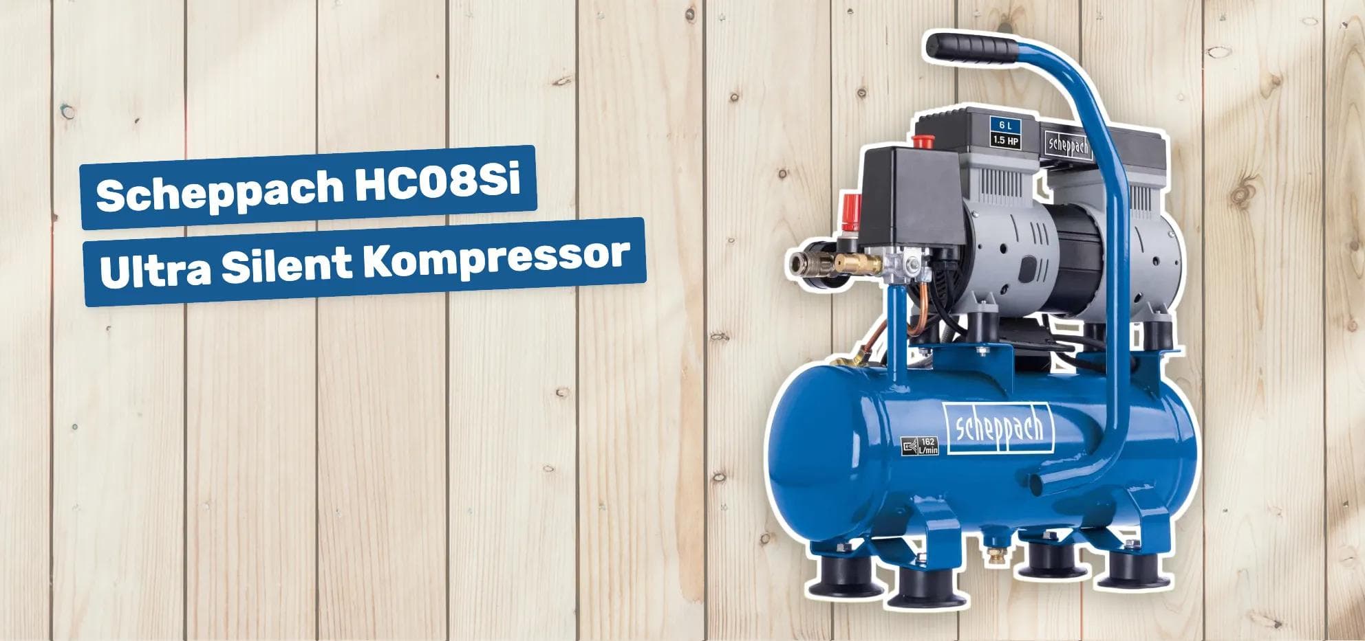 Scheppach HC08Si Ultra Silent Kompressor