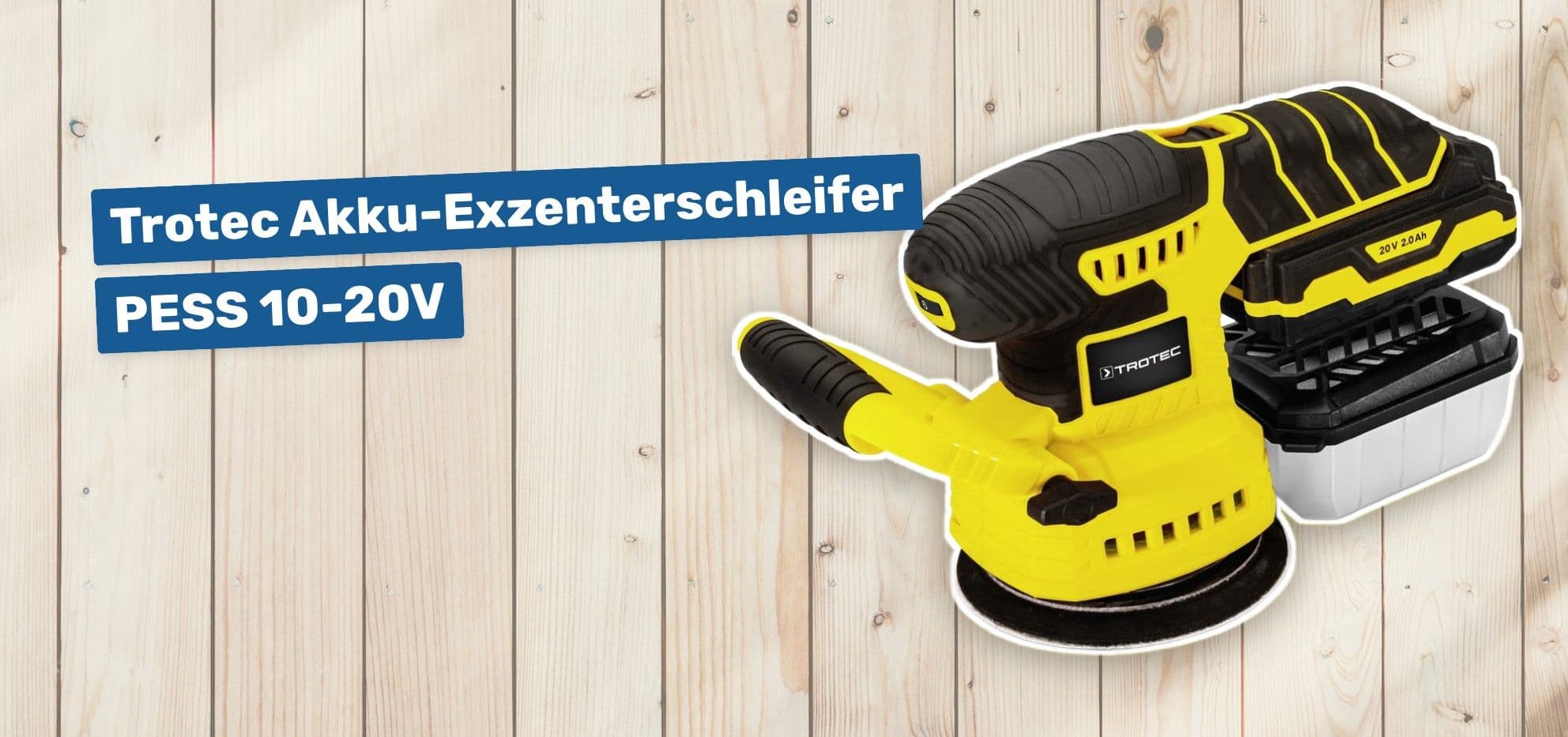 Trotec Akku-Exzenterschleifer PESS 10-20V