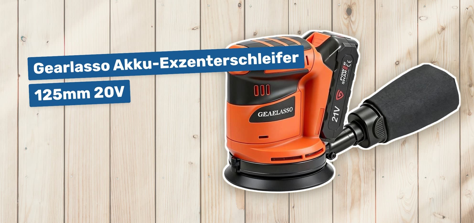 Gearlasso Akku-Exzenterschleifer 125mm 20V