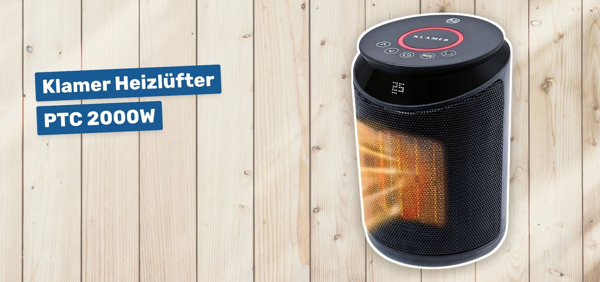 Klamer Heizlüfter PTC 2000W