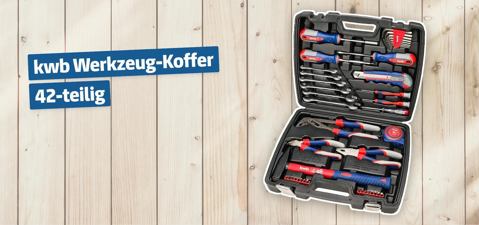 kwb Werkzeug-Koffer 42-teilig