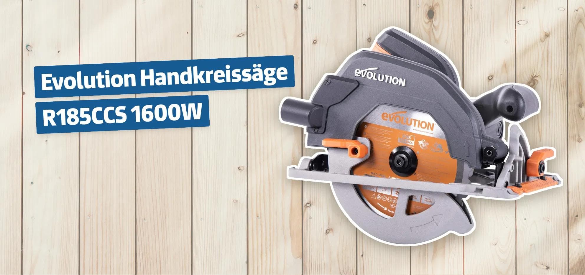 Evolution Handkreissäge R185CCS 1600W