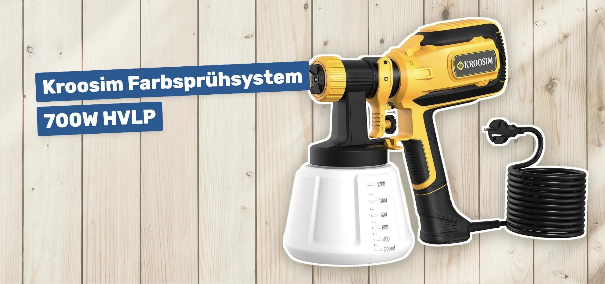 Kroosim Farbsprühsystem 700W HVLP