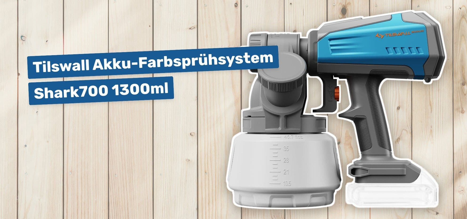 Tilswall Akku-Farbsprühsystem Shark700 1300ml