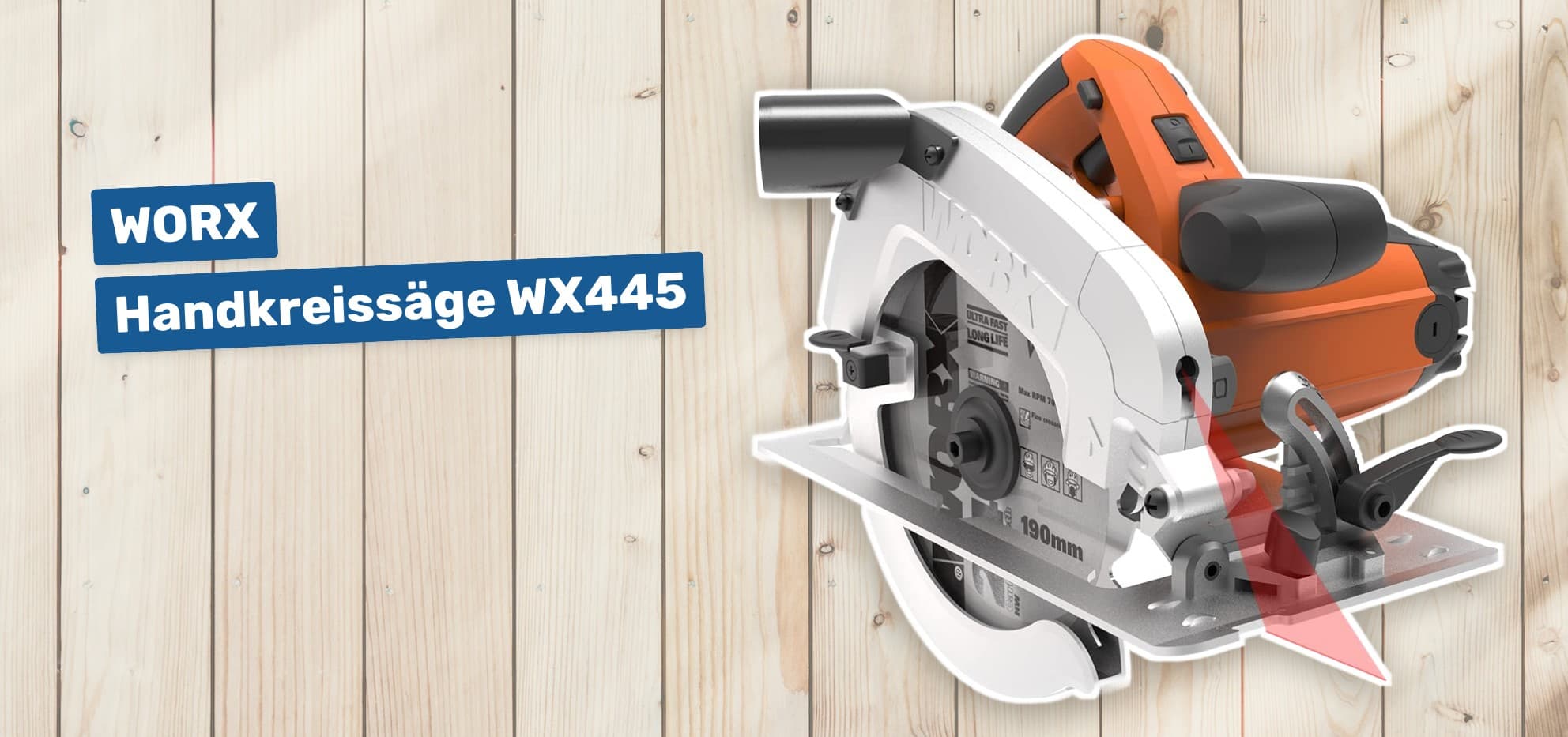 WORX Handkreissäge WX445
