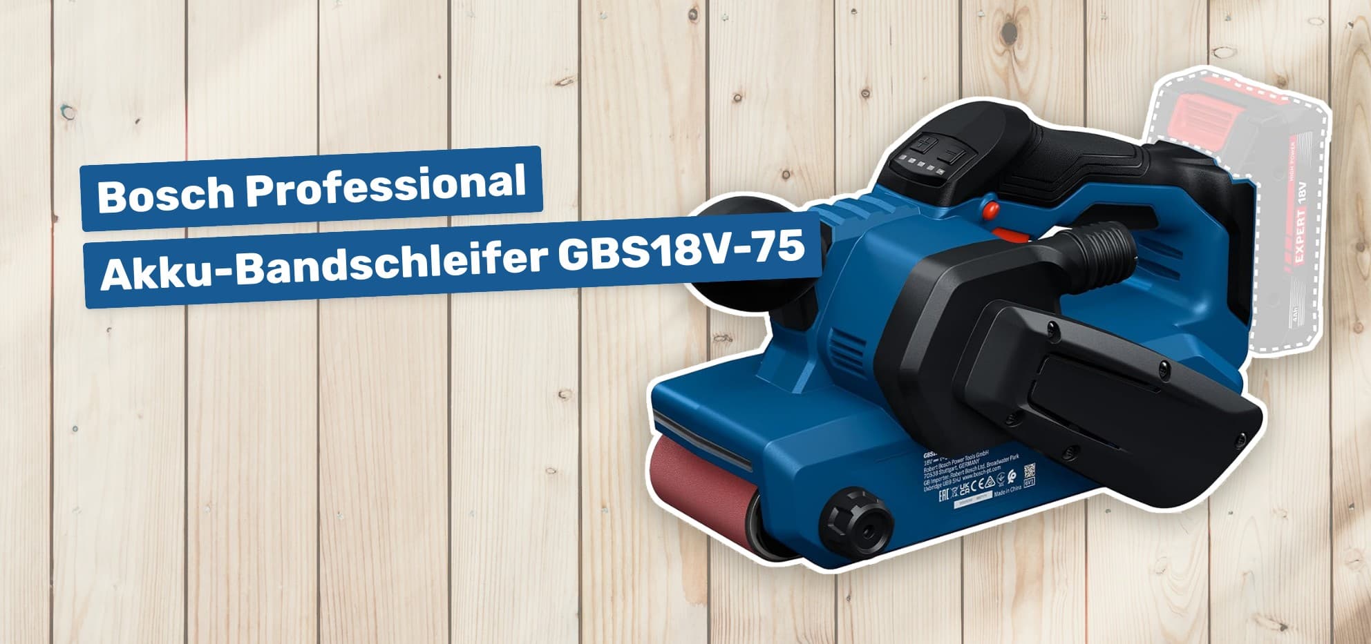 Bosch Professional Akku-Bandschleifer GBS18V-75