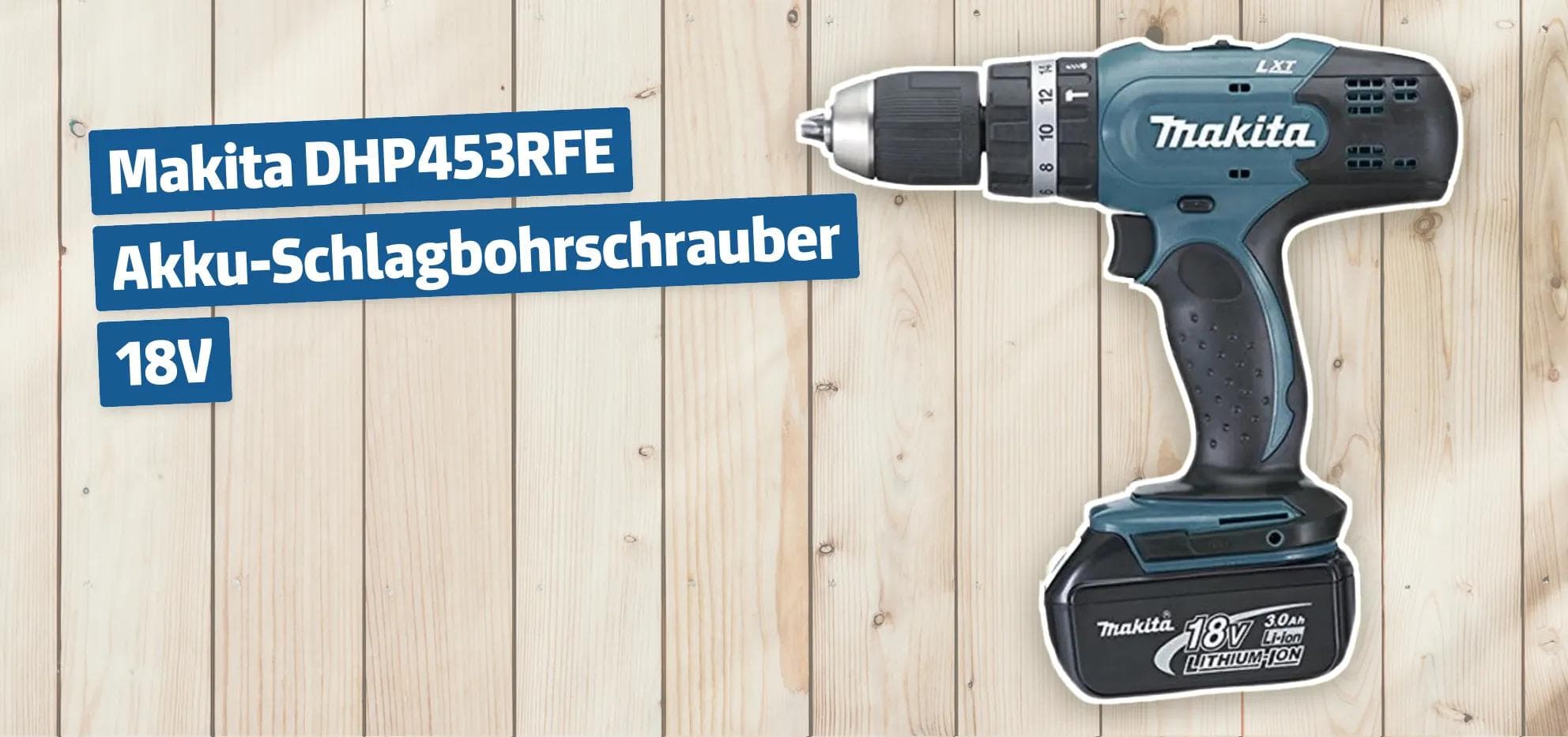 Makita DHP453RFE Akku-Schlagbohrschrauber 18V
