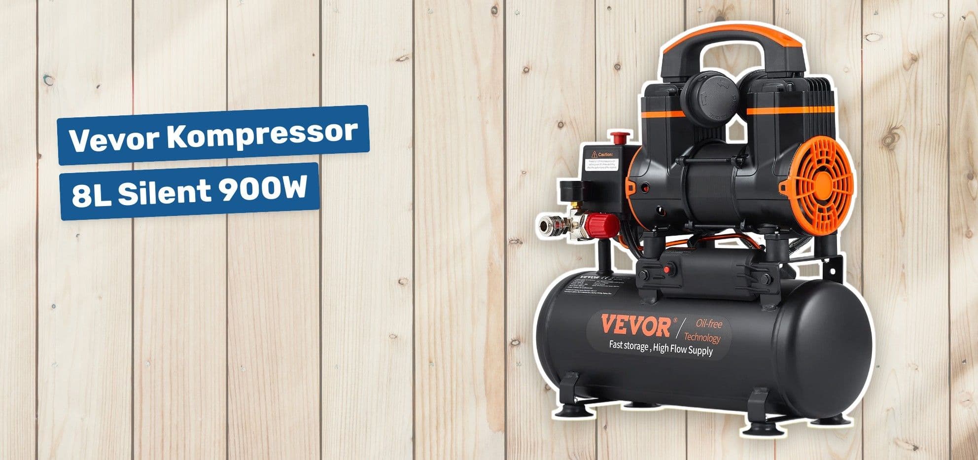 Vevor Kompressor 8L Silent 900W