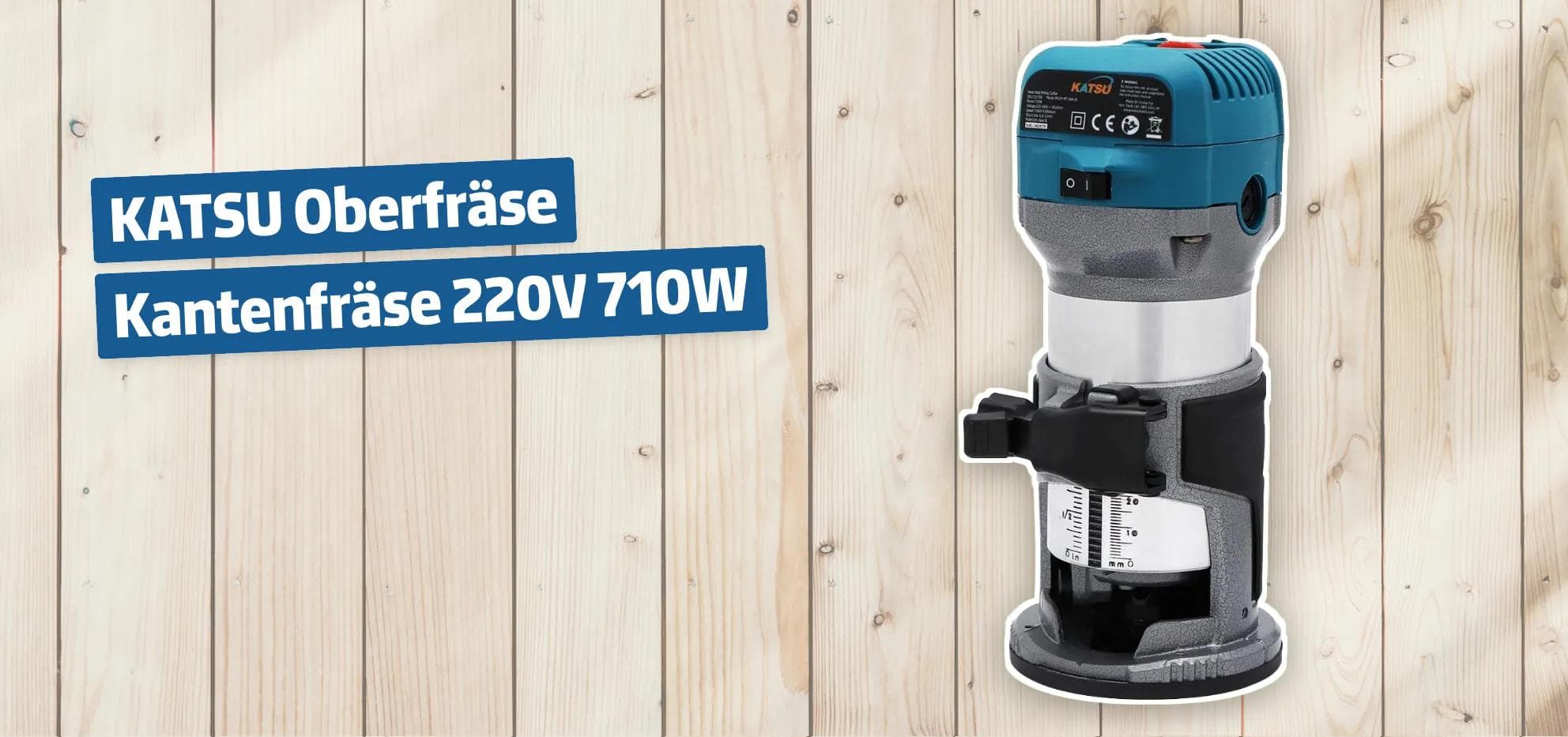 KATSU Oberfräse Kantenfräse 220V 710W