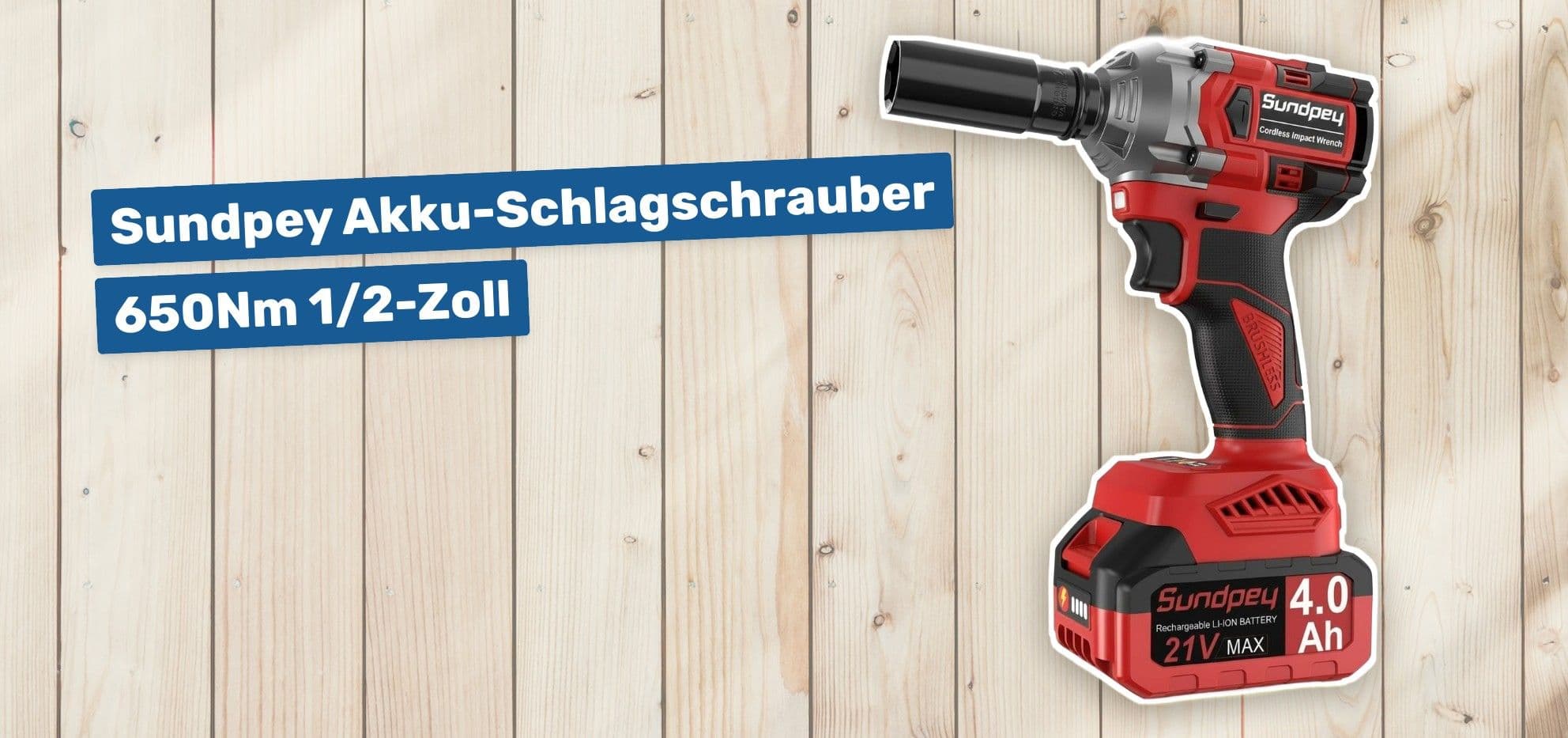 Sundpey Akku-Schlagschrauber 650Nm