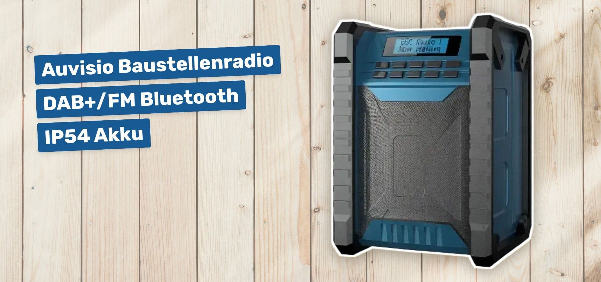 Auvisio Baustellenradio DAB+/FM Bluetooth