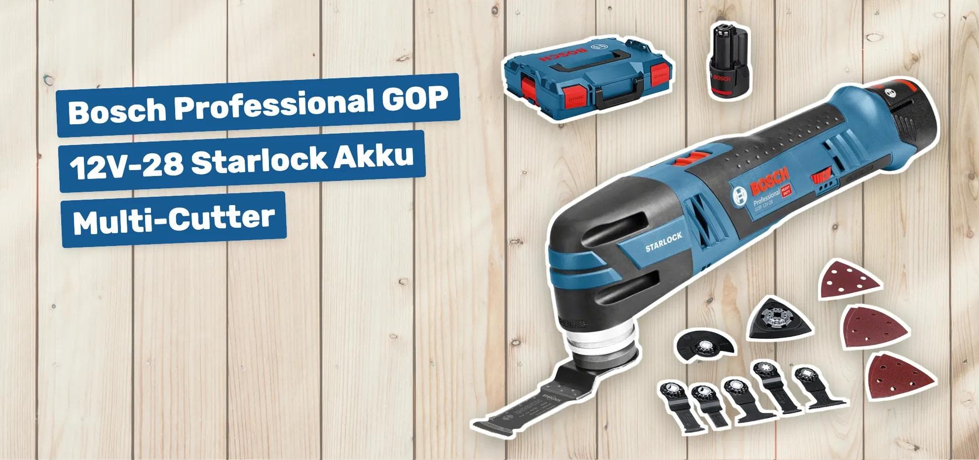 Bosch Professional GOP 12V-28 Starlock Akku Multi-Cutter