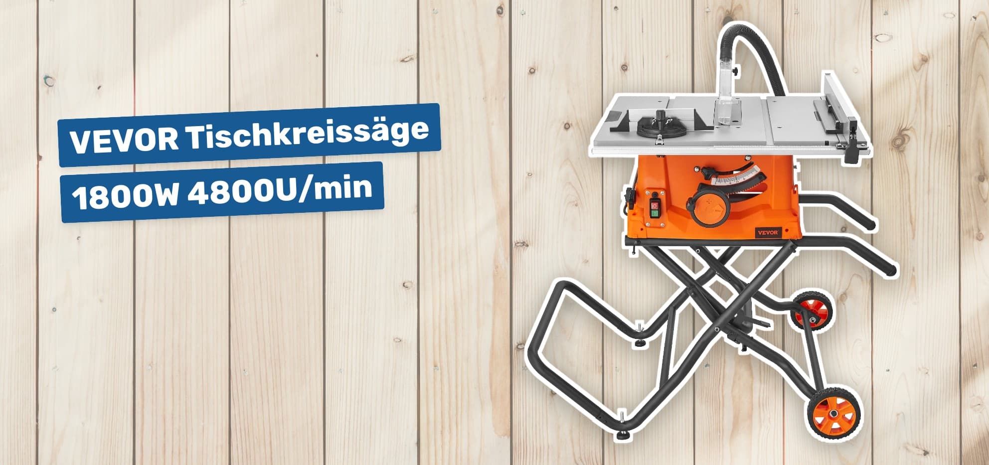 VEVOR Tischkreissäge 1800W 4800U/min