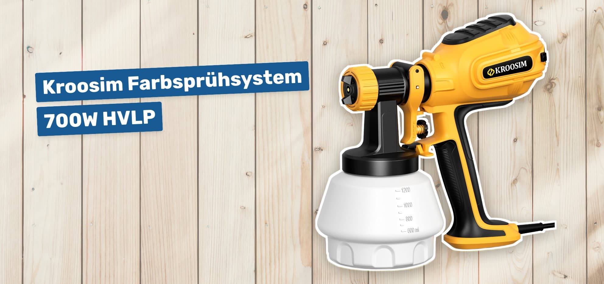 Kroosim Farbsprühsystem 700W HVLP