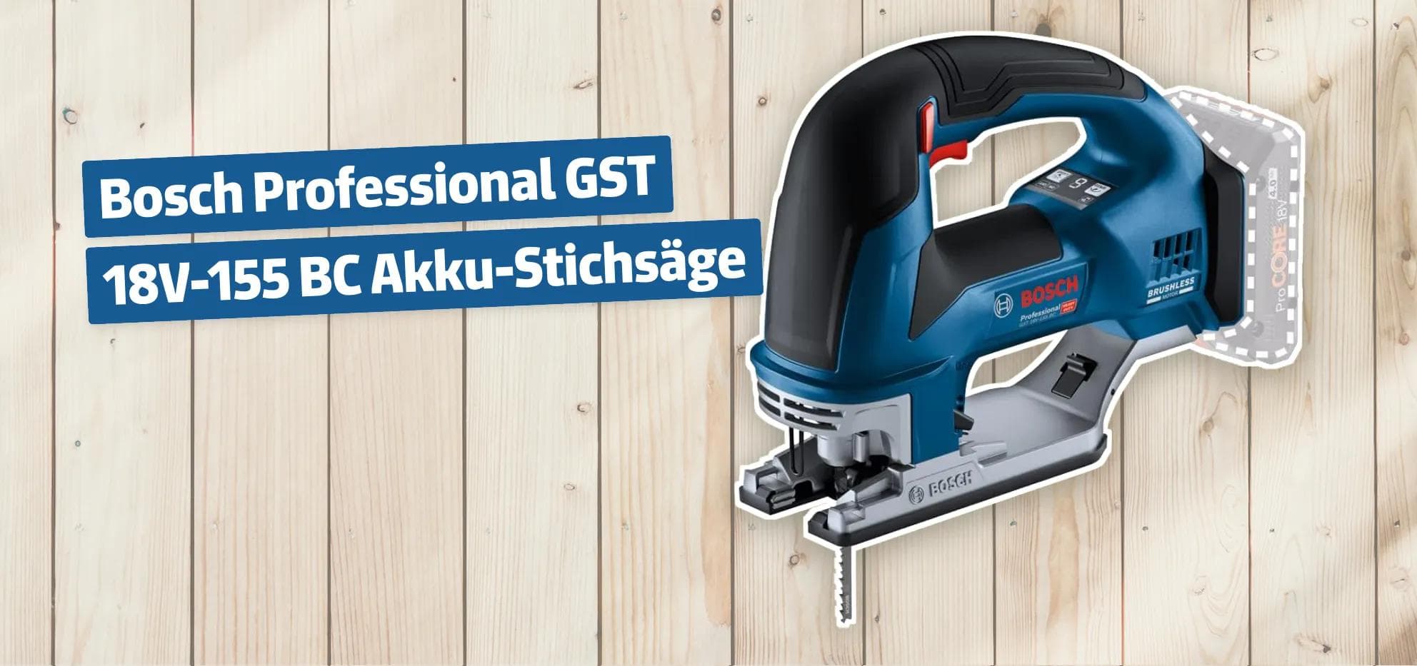 Bosch Professional GST 18V-155 BC Akku-Stichsäge