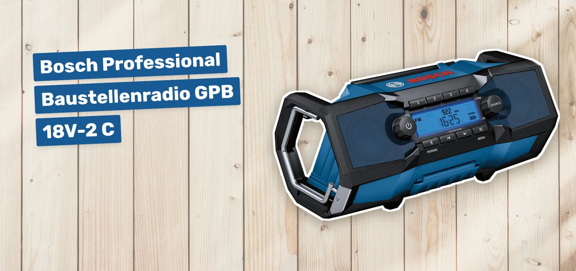 Bosch Professional Baustellenradio GPB 18V-2 C