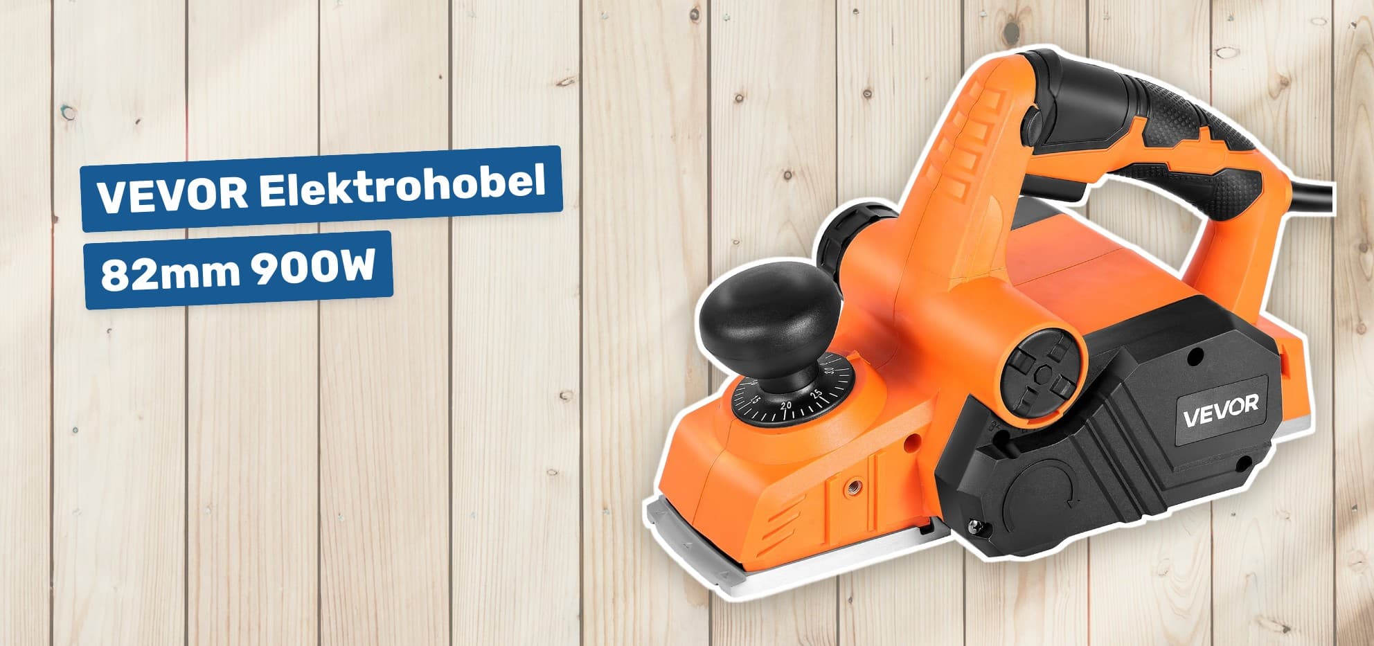 VEVOR Elektrohobel 82mm 900W