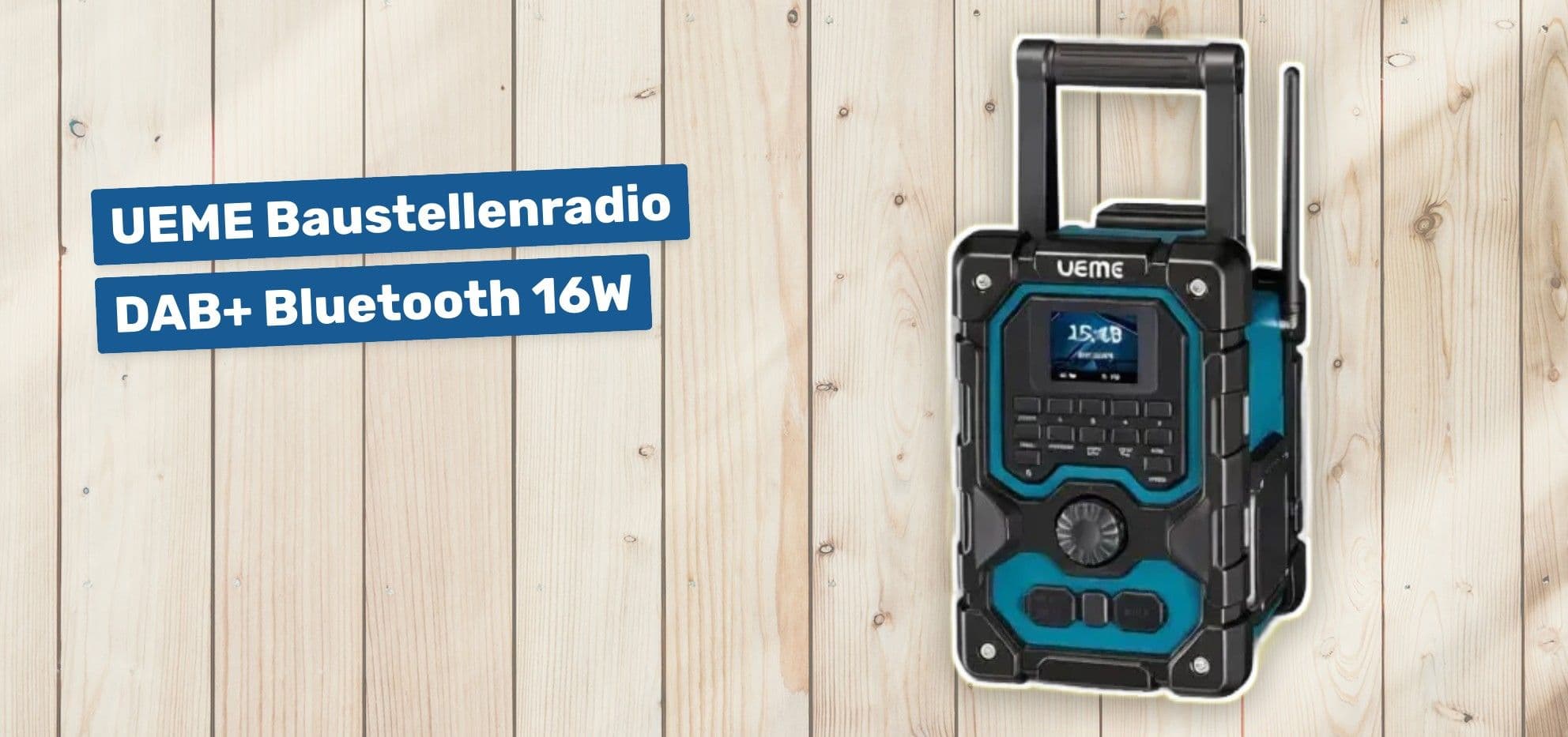 UEME Baustellenradio DAB+ Bluetooth 16W