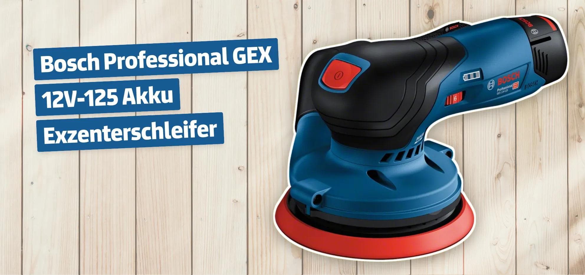 Bosch Professional GEX 12V-125 Akku Exzenterschleifer