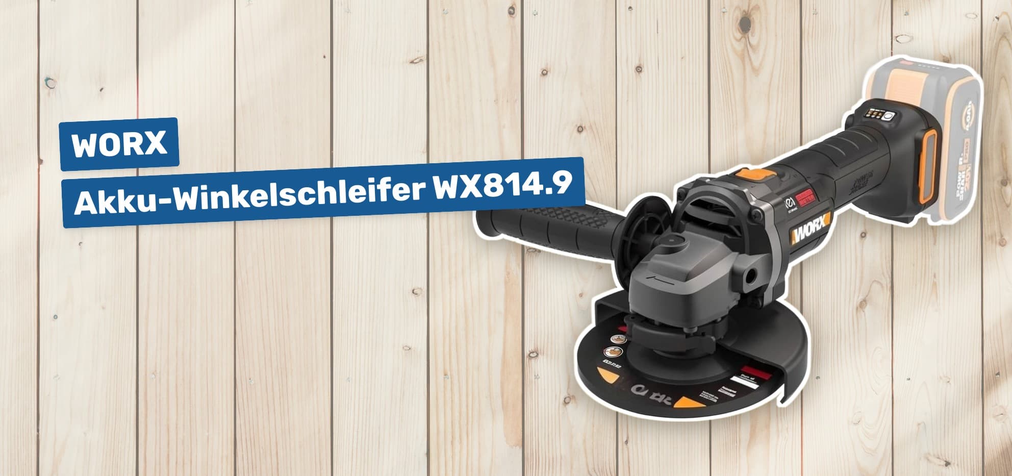 WORX Akku-Winkelschleifer WX814.9