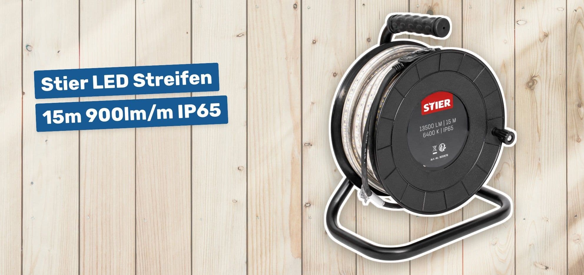 Stier LED Streifen 15m 900lm/m IP65
