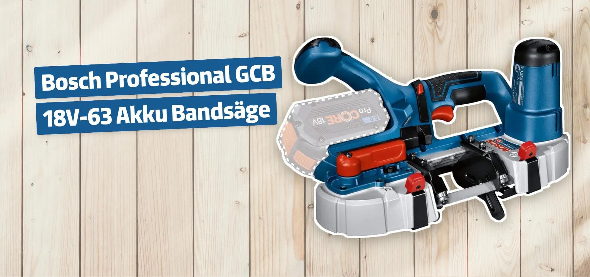 Bosch Professional GCB 18V-63 Akku Bandsäge