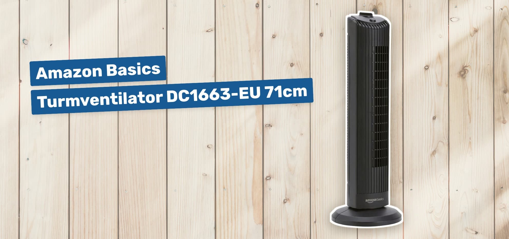 Amazon Basics Turmventilator DC1663-EU 71cm