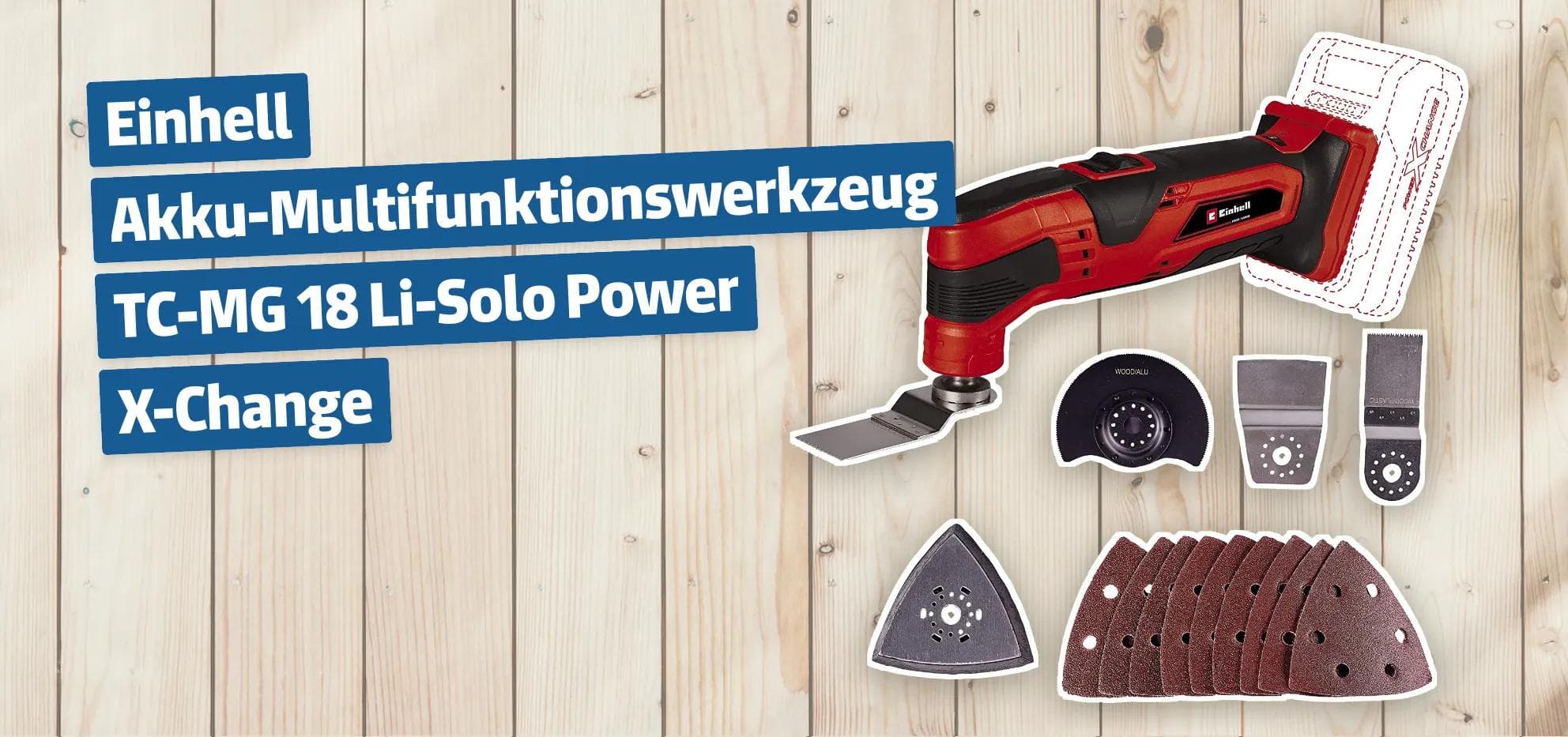 Einhell Akku-Multifunktionswerkzeug TC-MG 18 Li-Solo Power X-Change