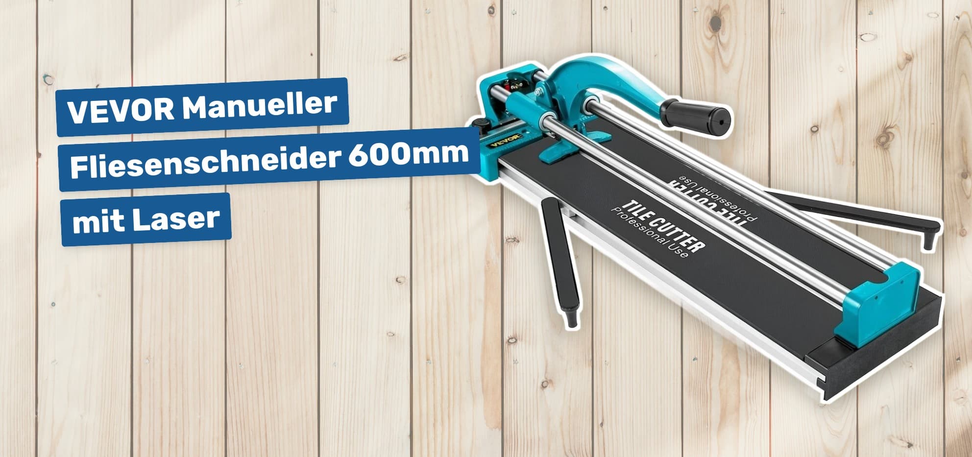 VEVOR Manueller Fliesenschneider 600mm mit Laser