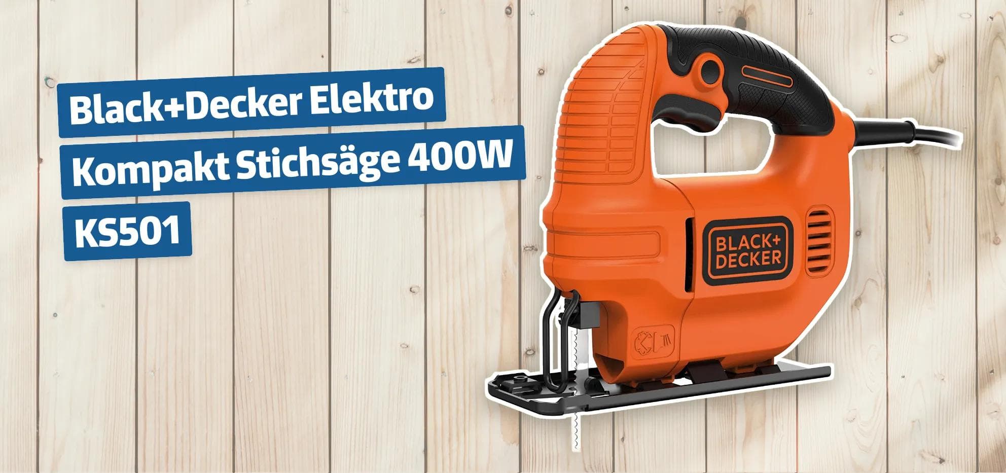 Black+Decker Elektro Kompakt Stichsäge 400W KS501