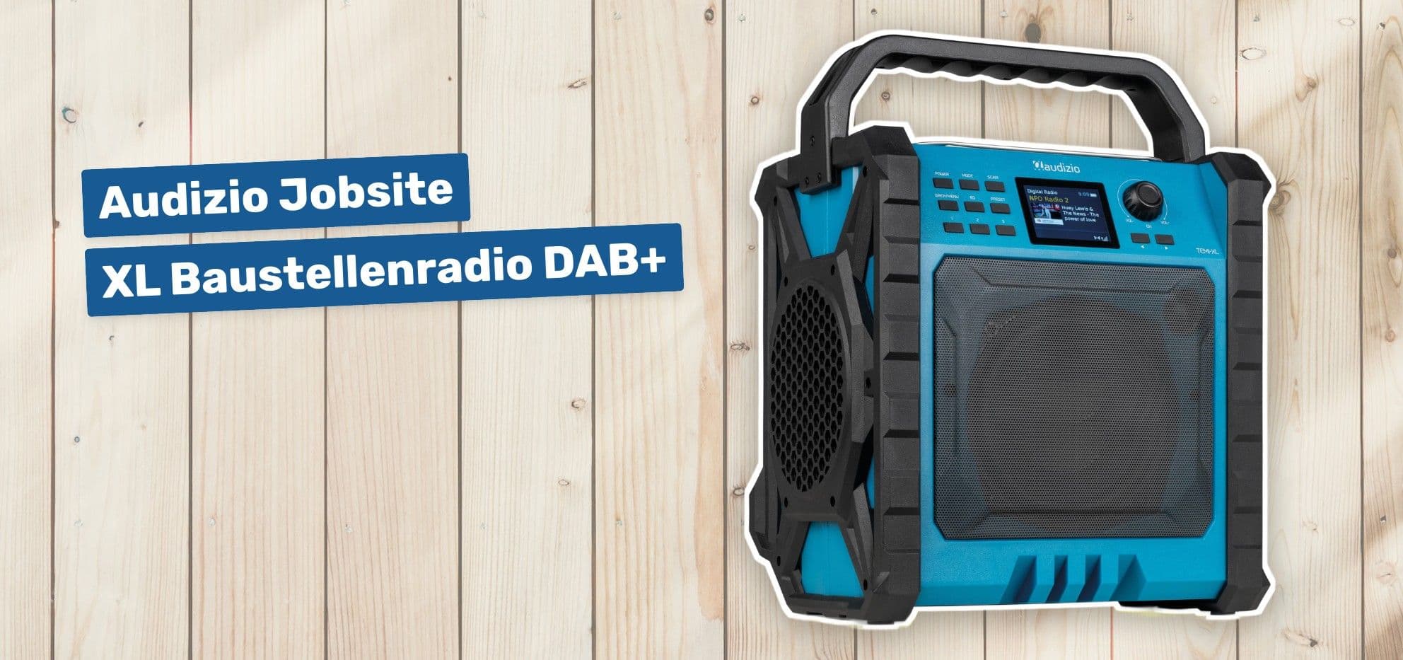 Audizio Jobsite XL Baustellenradio DAB+