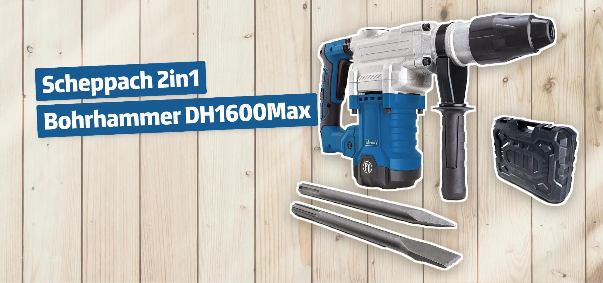 Scheppach 2in1 Bohrhammer DH1600Max