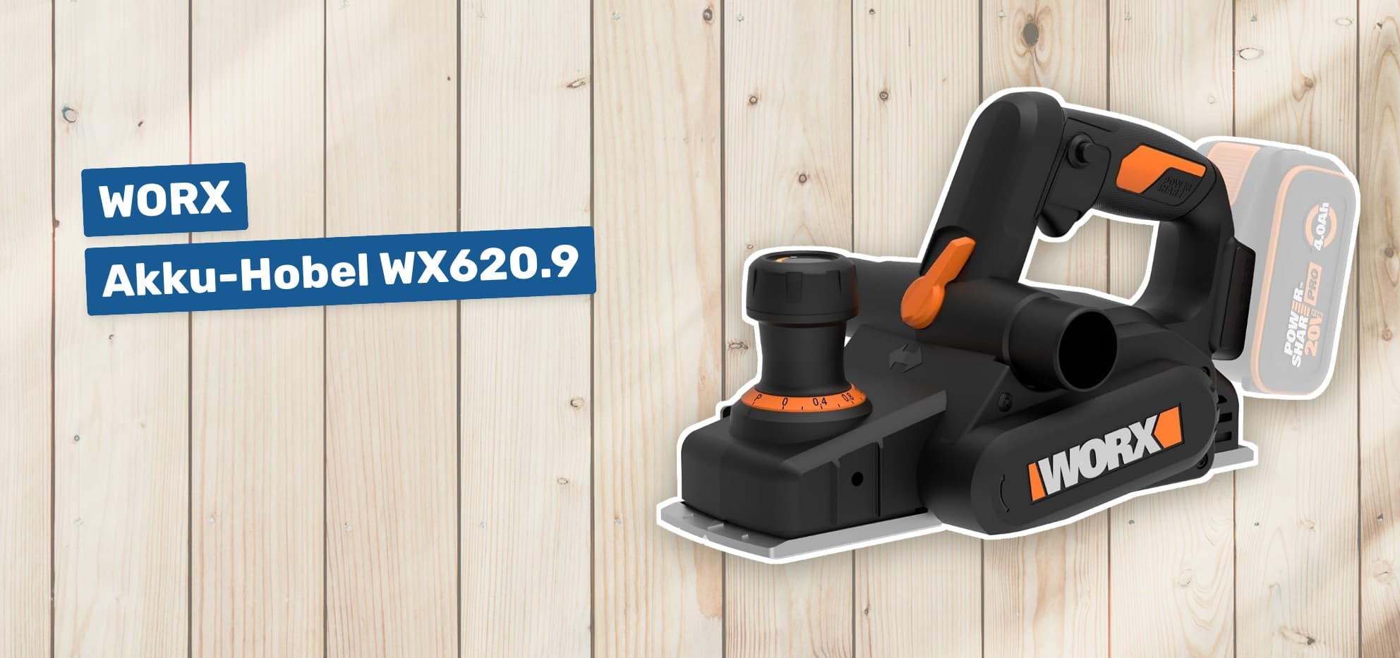 WORX Akku-Hobel WX620.9