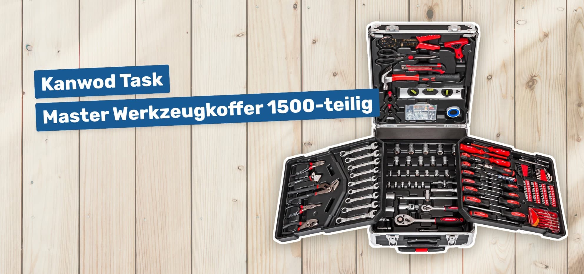 Kanwod Task Master Werkzeugkoffer 1500-teilig