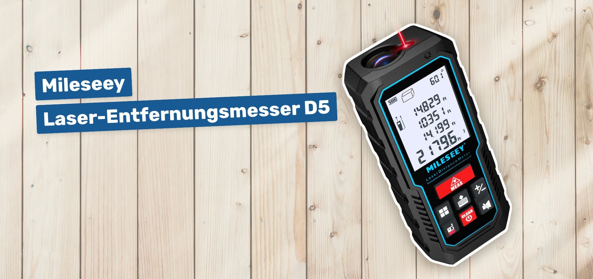 Mileseey Laser-Entfernungsmesser D5