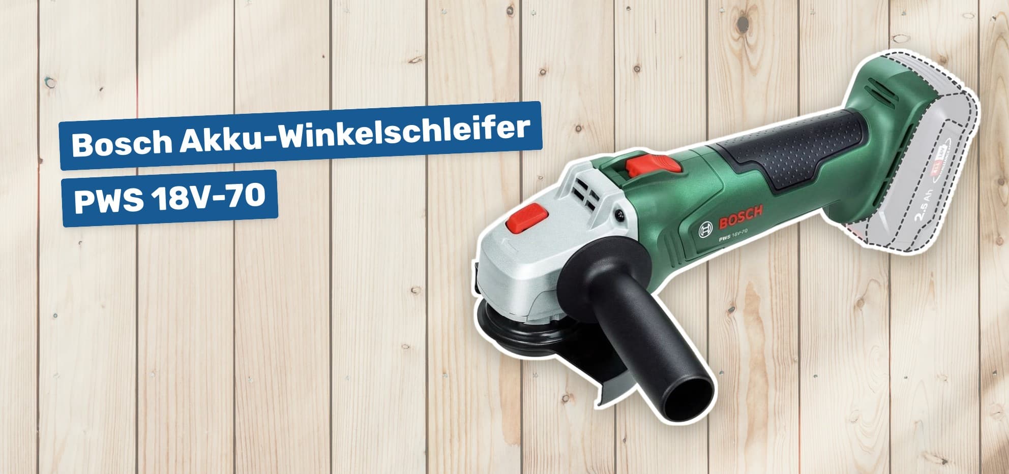 Bosch Akku-Winkelschleifer PWS 18V-70