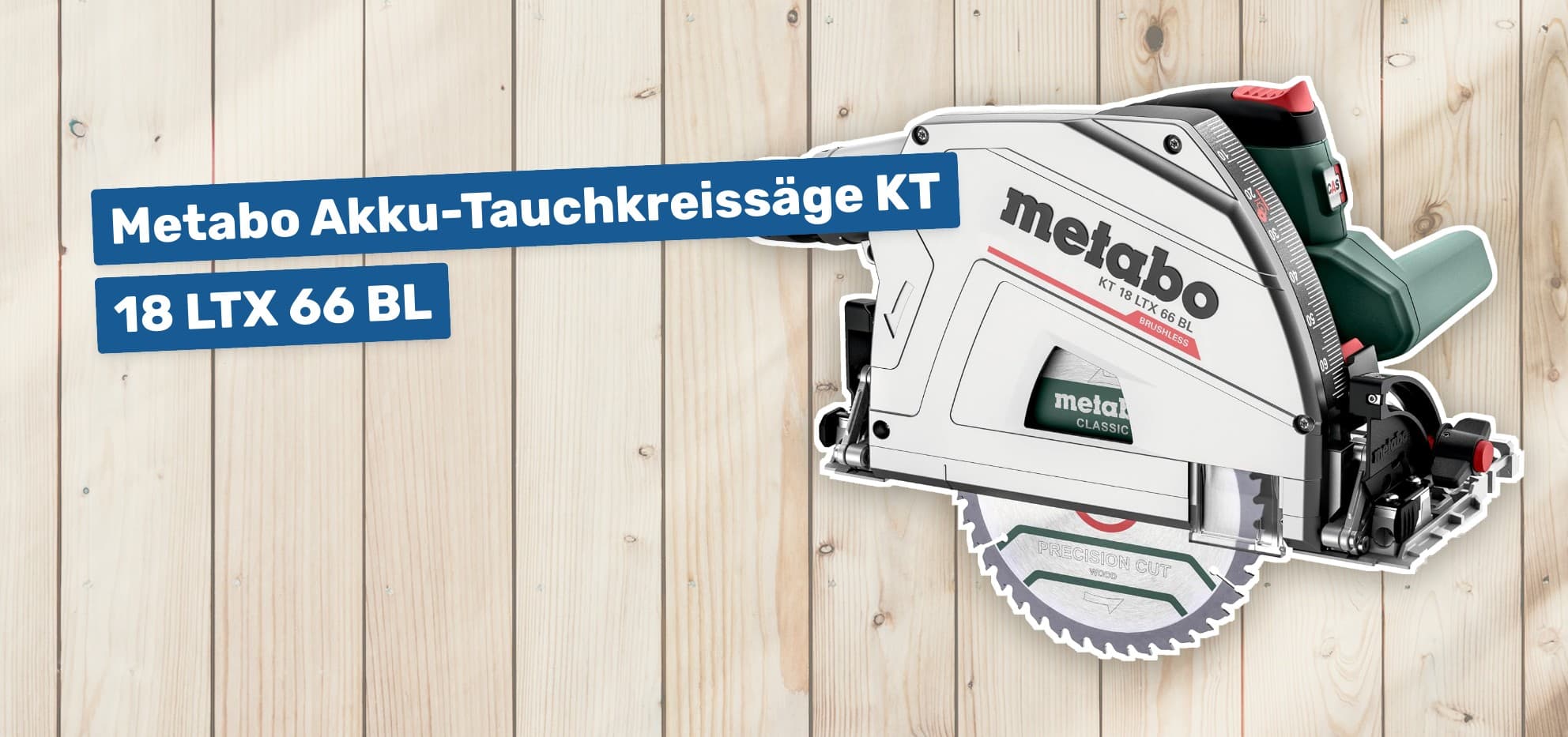 Metabo Akku-Tauchkreissäge KT 18 LTX 66 BL