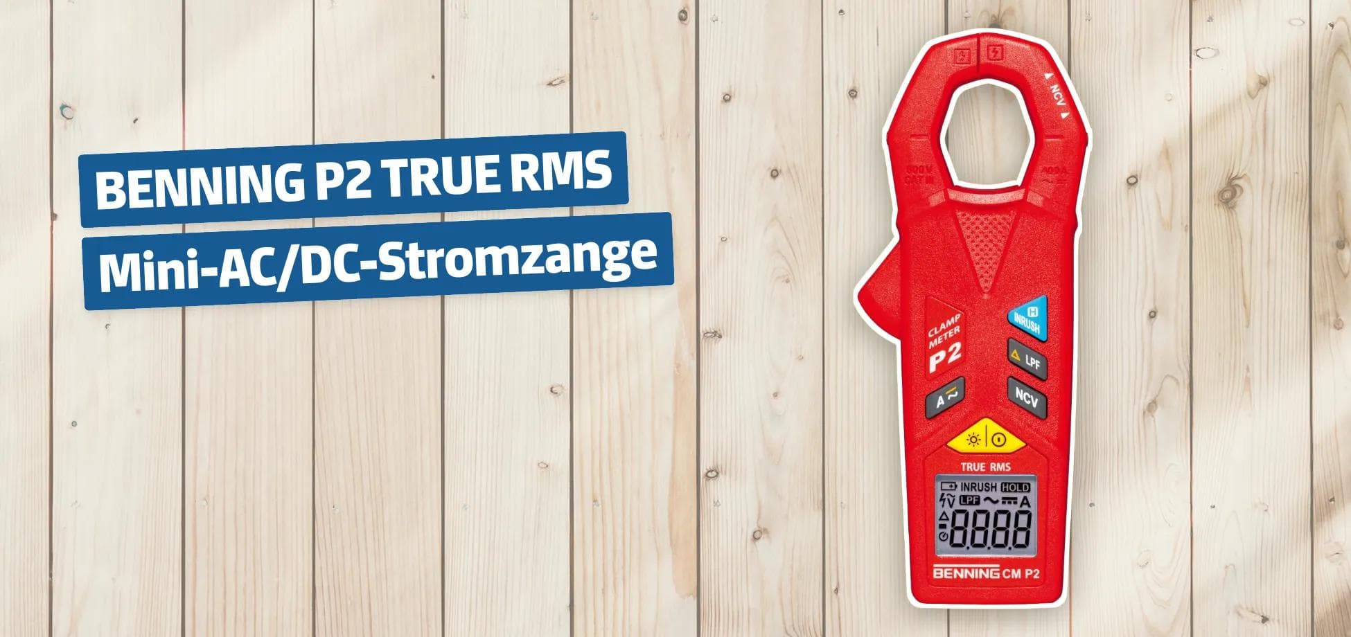BENNING P2 TRUE RMS Mini-AC/DC-Stromzange