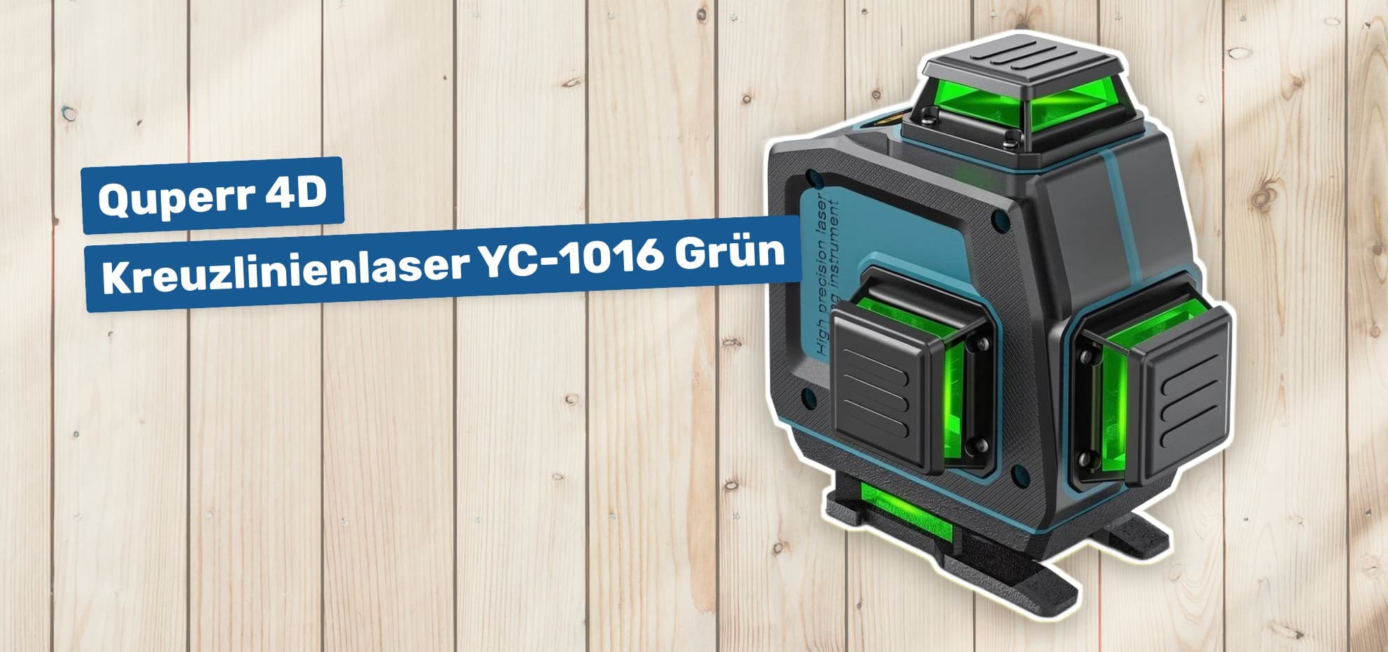 Quperr 4D Kreuzlinienlaser YC-1016 Grün