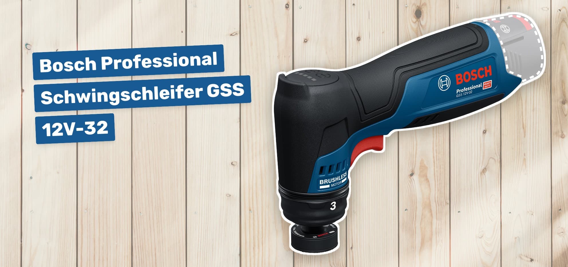 Bosch Professional Schwingschleifer GSS 12V-32