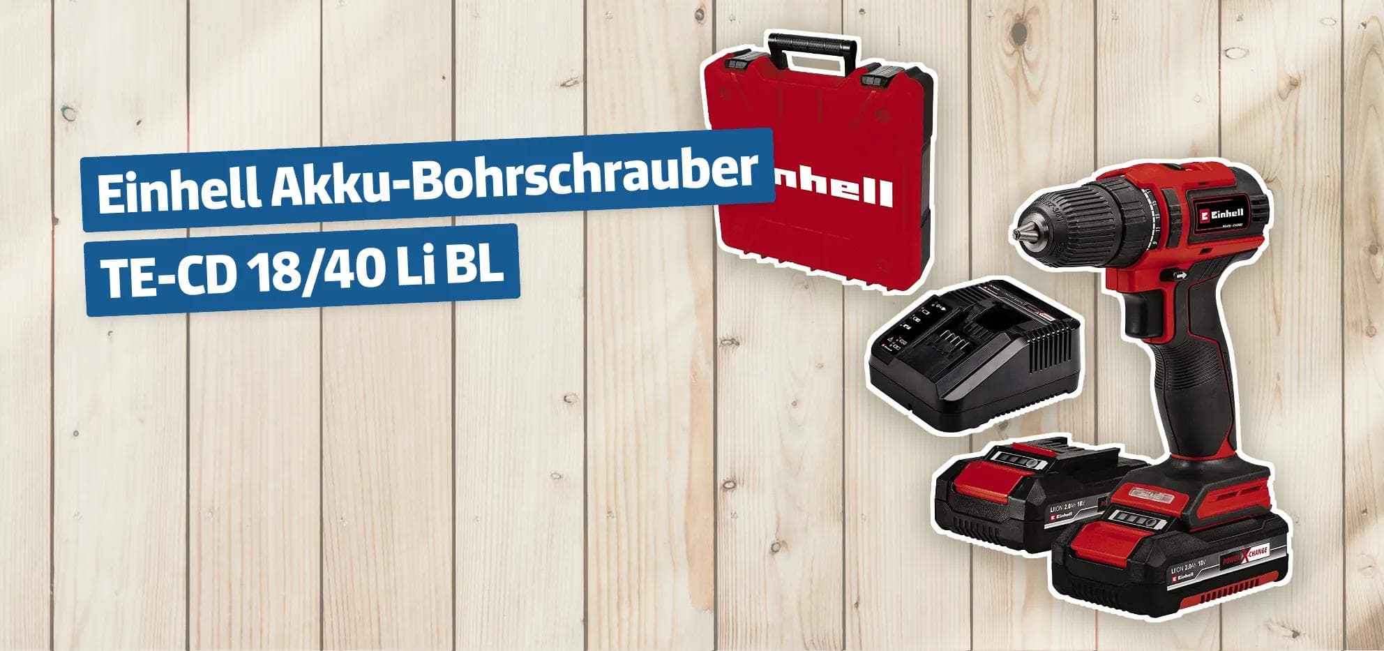 Einhell Akku-Bohrschrauber TE-CD 18/40 Li BL