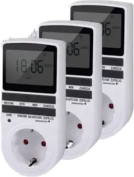 Digitale Elektrische Zeitschaltuhr Steckdose 3er Set