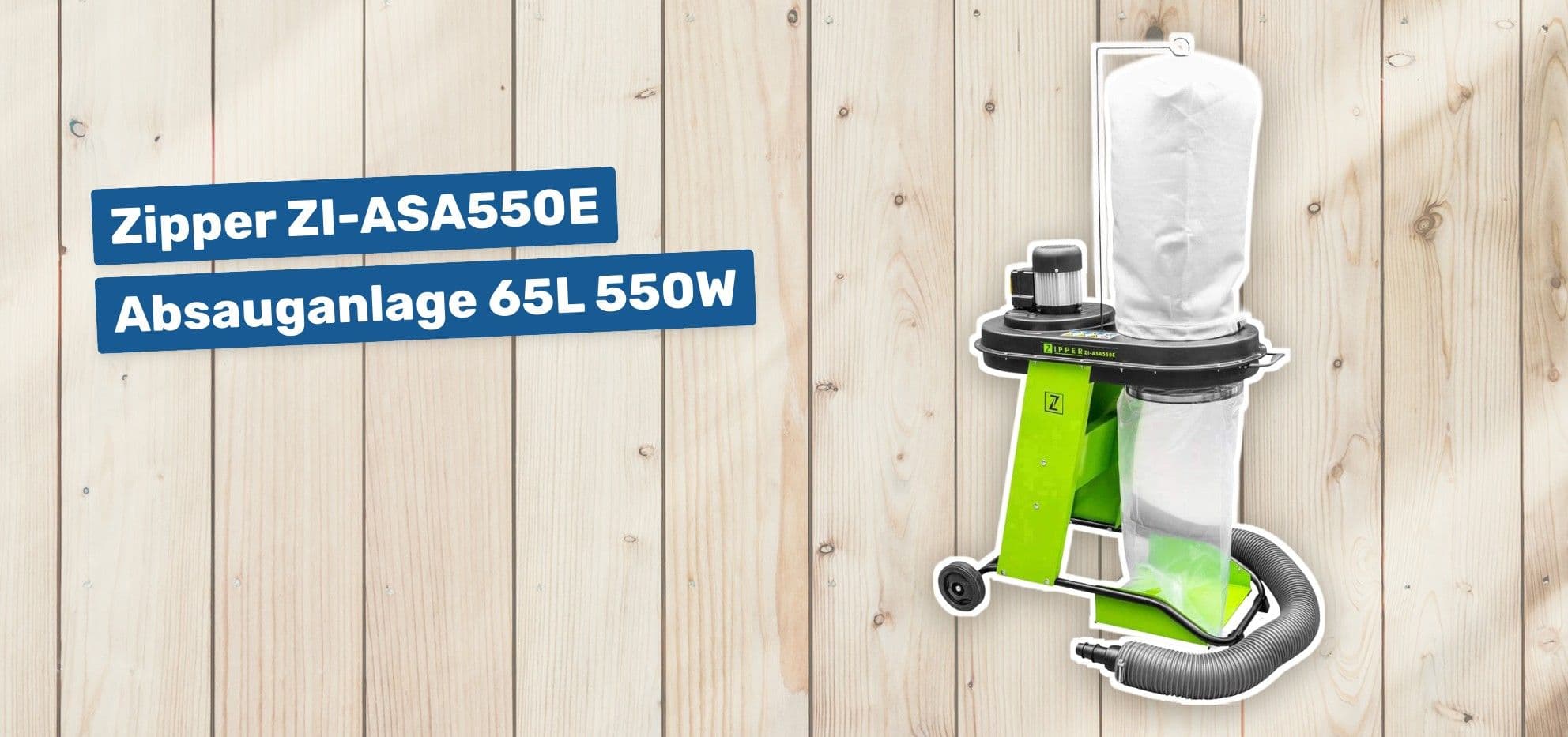 Zipper ZI-ASA550E Absauganlage 65L 550W