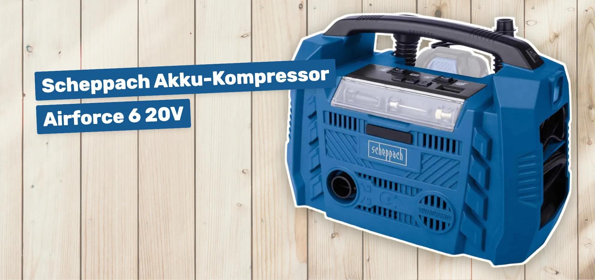 Scheppach Akku-Kompressor Airforce 6 20V
